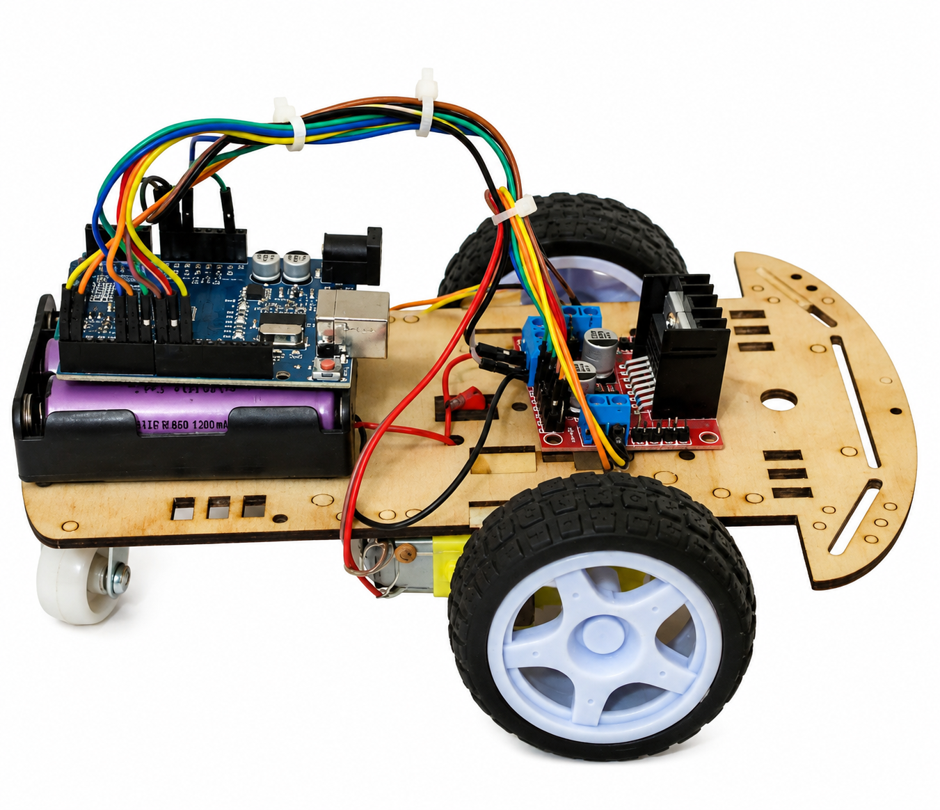 NeevCraft Arduino Bluetooth Controlled 2WD Smart Robot Car DIY Kit for STEM Learning & Robotics Projects