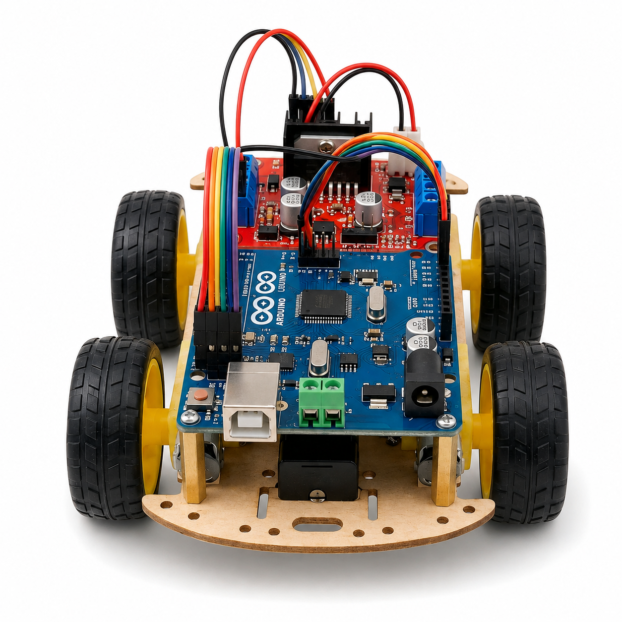 NeevCraft 4WD Arduino Bluetooth Controlled Smart Robot Car DIY Kit for STEM Learning & Robotics Projects